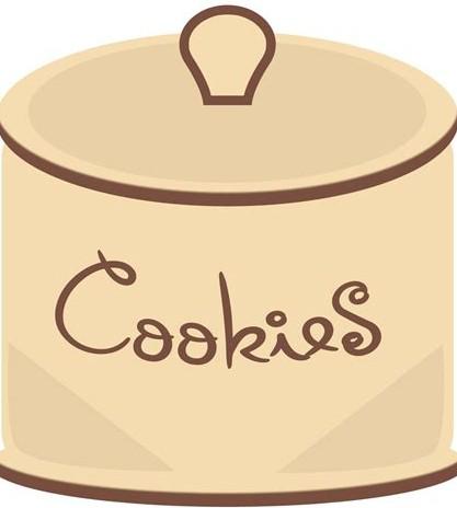 cookie jar saying cookies