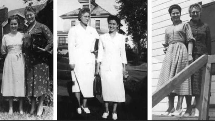 3 photos of sister Charlotte & sister Nilah